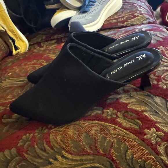 Anne Klein iflex Impress‎ Dress Mules Black Kitten toe heel Womens Size 6.5 - Picture 5 of 6